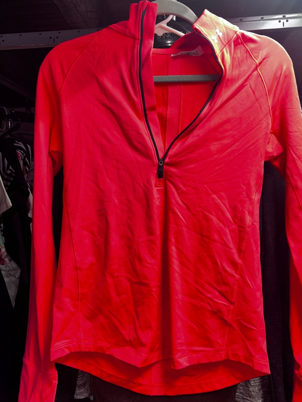 Under Armour Women’s Neon Red Quarter-Zip Pullover